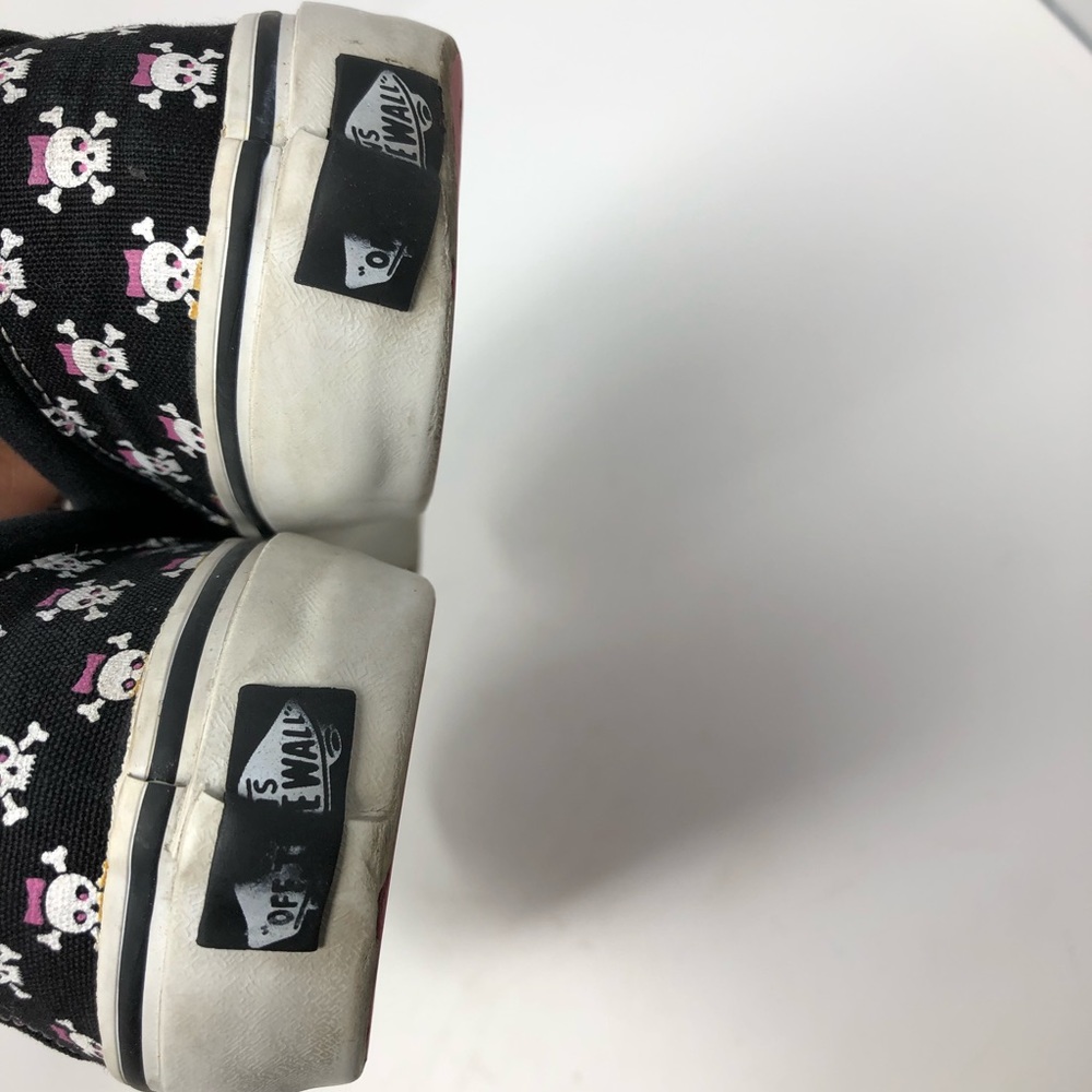 Vans l | Black and White Slip-on Pink skull pirate - Picture 7 of 8